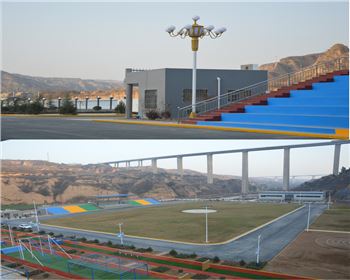 寧夏廣場高桿燈、中華燈-寧夏渭南合陽特警訓(xùn)練基地廣場照明